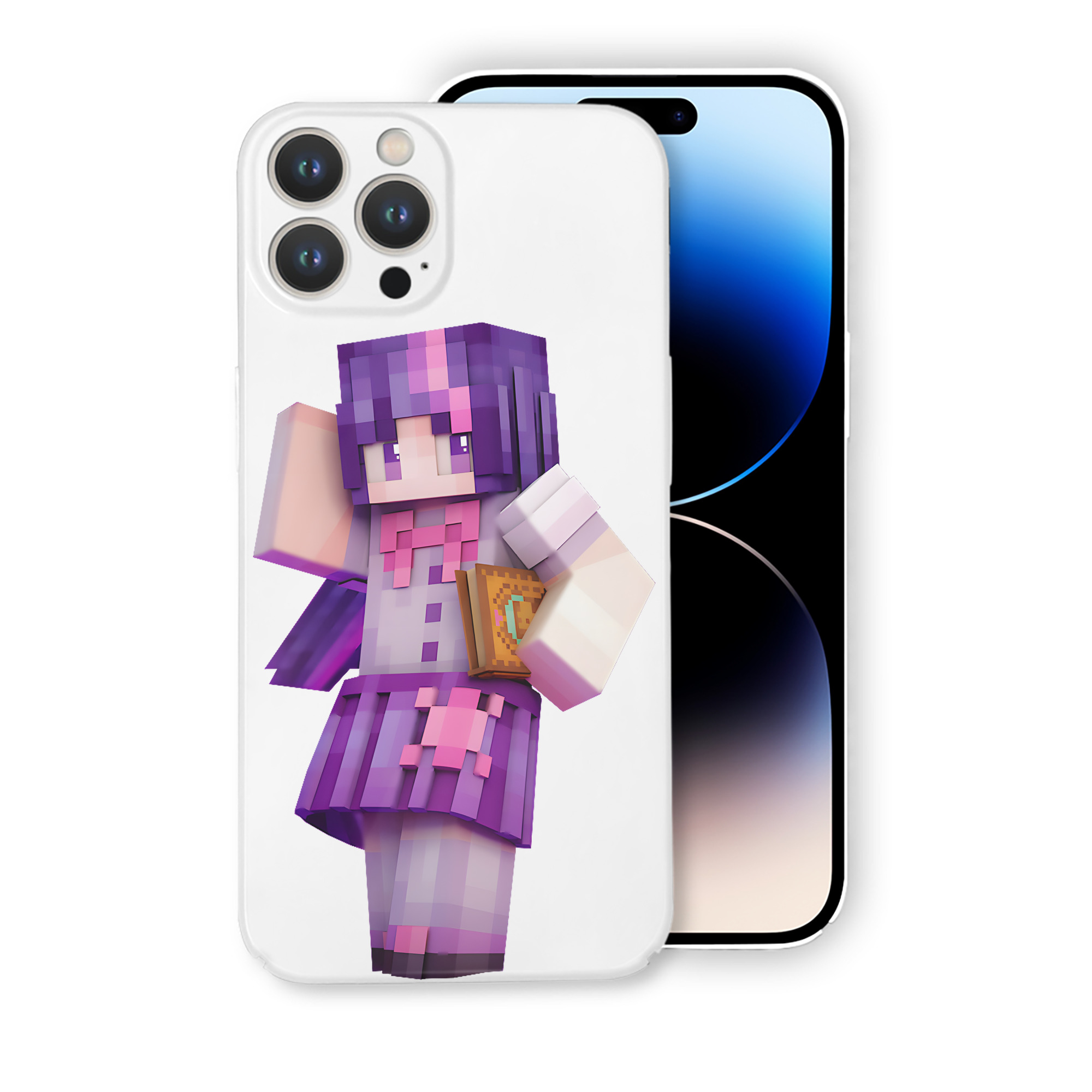 （画像用） マインクラフト ブロックの世界 Minecraft MC Block world 【iPhone 14シリーズ対応】ハードケース